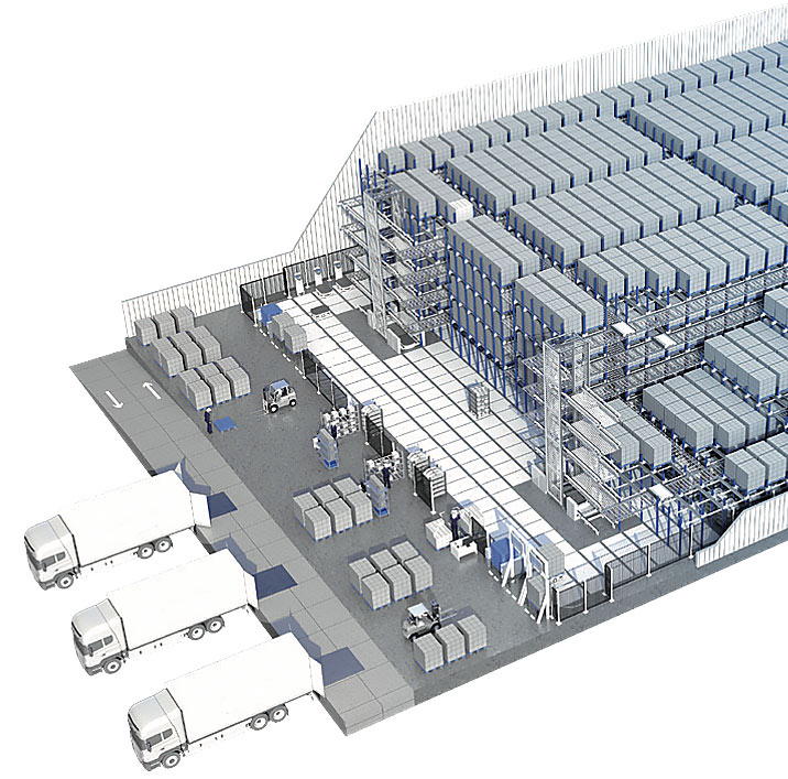 Cold Storage 4 Way Shuttle Racking