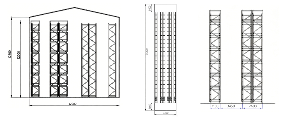 Turret Truck Racking High Density VNA Racking