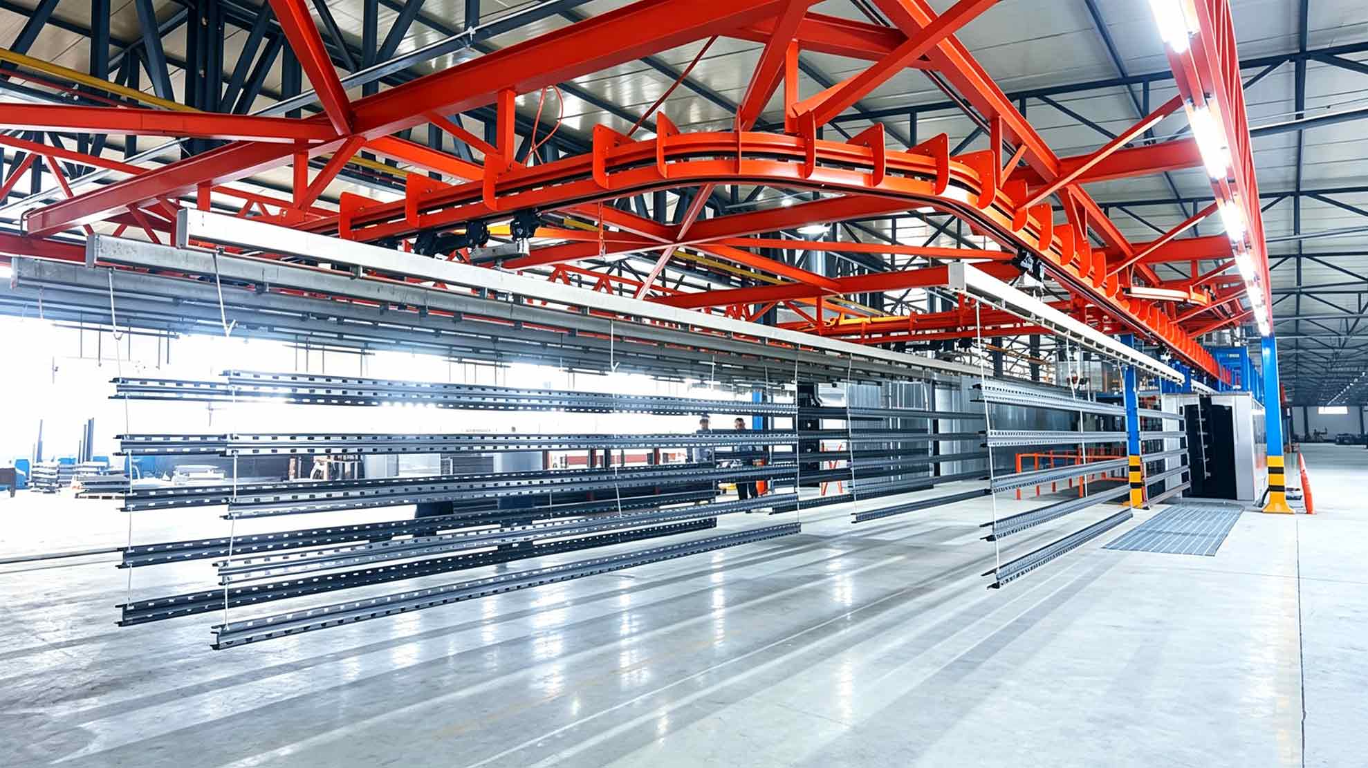 Full-automatic electrostatic spraying line